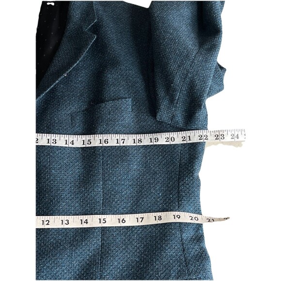 Hugo Boss Jonston2 42R Slim Fit Blazer Textured Tweed Wool Cotton Silk Cashmere - Picture 8 of 13